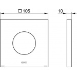 Keuco IXMO Rozeta dekoracyjna do baterii jednouchwytowej, Chrom 59551010092