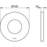 Keuco IXMO Rozeta dekoracyjna do baterii termostatycznej, Chrom 59553010091