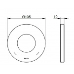 Keuco IXMO Rozeta dekoracyjna do zaworu, Chrom 59556010091