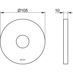 Keuco IXMO Rozeta dekoracyjna, Chrom 59545010091