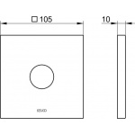Keuco IXMO Rozeta dekoracyjna do wylewki wannowej, Chrom 59545010092