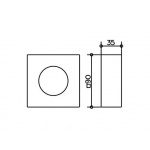 Keuco IXMO Rozeta przedłużająca, Chrom 59553010282
