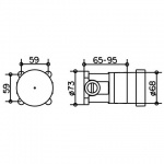 Keuco IXMO SOLO Funkcyjny zestaw podtynkowy zawór bateria jednouchwytowa z przyłączem węża DN 15, 59552000170