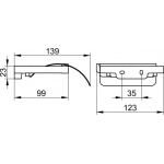 Keuco Moll Uchwyt na papier toaletowy, Chrom 12760010000