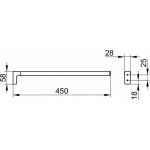 Keuco Moll Wieszak na ręcznik 450 mm, Chrom 12720010000