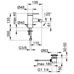 Keuco Plan Blue Bateria bidetowa jednouchwytowa, Chrom 53909010000