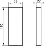 Keuco Plan Care Płyta pokrywajaca, Chrom 34903010000