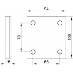 Keuco Plan Care Płyta pokrywajaca, Chrom 34902010000