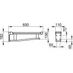 Keuco Plan Care Poręcz umywalkowa, Chrom 34902010637