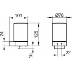 Keuco Plan Dozownik do mydła, Chrom 14951010000