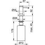 Keuco Plan Dozownik na mydło, Chrom 14949010200