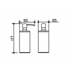 Keuco Plan Dozownik na Mydło, Stal nierdzewna 14952070100