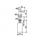 Keuco Plan Dozownik na Mydło, Aluminium 14949170200