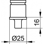 Keuco Plan Element łączący, Chrom 14931010000