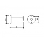 Keuco Plan Haczyk, Stal nierdzewna 14911070000