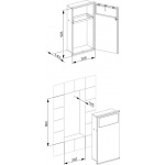 Keuco Plan Integral Moduł Umywalkowy 1, prawy, Chrom/biały 44988015102