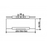 Keuco Plan Mocowanie do półki, Aluminium/chrom 14910170000