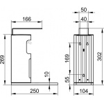 Keuco Plan Płynne mydło/dozownik dezynfekujący, Chrom 34954010100