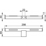 Keuco Plan Podwójny uchwyt na papier toaletowy, Chrom 14963010003