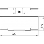 Keuco Plan Półka z krystalicznego szkła 220 mm 14910005200