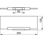Keuco Plan Półka z krystalicznego szkła 350 mm 14910005300