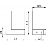 Keuco Plan Kryształowy kubek 14950009000