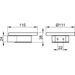 Keuco Plan Uchwyt na mydelniczkę, Chrom 14955019000