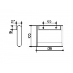Keuco Plan Uchwyt na Papier Toaletowy, Stal nierdzewna 14961070000