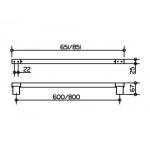 Keuco Plan Wieszak na Ręcznik 60cm, Aluminium/chrom 14901170600