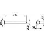 Keuco Plan Wieszak na ręcznik 340 mm, Chrom 14923010000