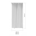 Keuco Plan Zasłona prysznicowa, Biały 14944000110