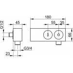 Keuco Przyłącze węża DN 20, Chrom 59993010000