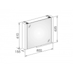 Keuco Royal Metropol Szafka Lustrzana 80x61cm z ekspozycji 14001171201 Tylko 1 sztuka w takiej cenie!