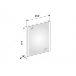 Keuco Royal Reflex 2 Lustro 577x650 mm podświetlane 14296002000