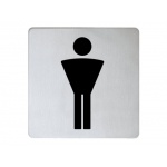 Keuco Universal Tabliczka na drzwi, Symbol - Panowie, Stal Nierdzewna 14967070000