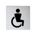 Keuco Universal Tabliczka na drzwi, Symbol - Niepełnosprawni, Stal Nierdzewna 14968070000