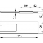Keuco Universal Uchwyt na papier toaletowy, Aluminium/srebro 11573170000