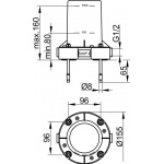 Keuco Zestaw montażowy podłogowy 51127010070