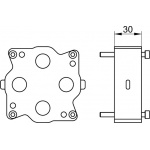 Keuco Zestaw przedłużający, podtynkowy 59970000071