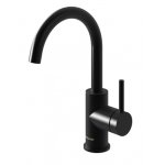  KOHLMAN Axel Bateria umywalkowa 1-otworowa z obrotową wylewką czarna QB150AB