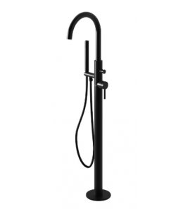  KOHLMAN Axel Bateria wannowa wolnostojąca z obrotową wylewką czarny mat QF1165AB