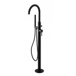  KOHLMAN Axel Bateria wannowa wolnostojąca z obrotową wylewką czarny mat QF1165AB