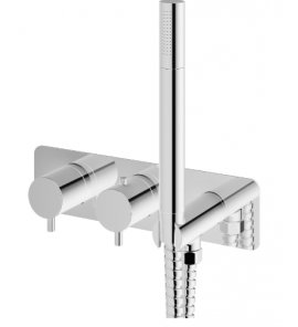 KOHLMAN Axel Bateria wannowa z termostatem podtynkowa chrom QW265A