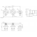 KOHLMAN Axel Bateria wannowa podtynkowa chrom QW260A