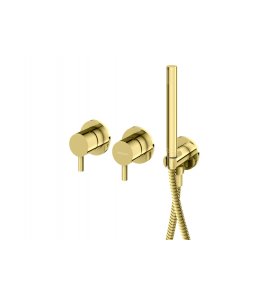   KOHLMAN Axel Bateria wannowa podtynkowa złoty połysk QW260AGD