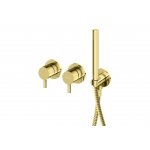   KOHLMAN Axel Bateria wannowa podtynkowa złoty połysk QW260AGD