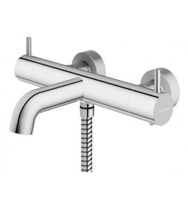 KOHLMAN Axel Bateria wannowo-prysznicowa termostatyczna natynkowa chrom QW710A