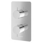 KOHLMAN Axel Bateria wannowo-prysznicowa termostatyczna podtynkowa z trzema wyjściami chrom QW433A