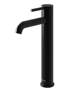  KOHLMAN Axel Bateria umywalkowa 1-otworowa wysoka czarny mat QB170AB