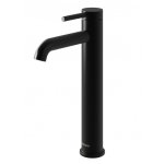  KOHLMAN Axel Bateria umywalkowa 1-otworowa wysoka czarny mat QB170AB